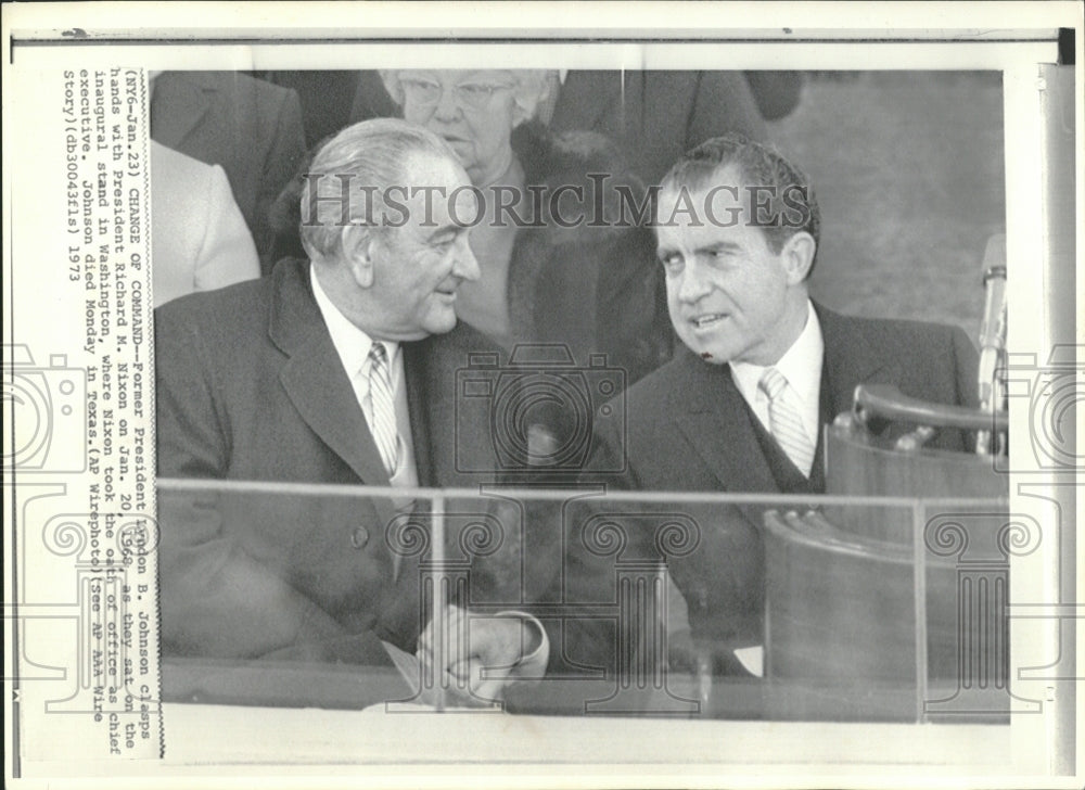 1973 Former President Lyndon B. Johnson - Historic Images