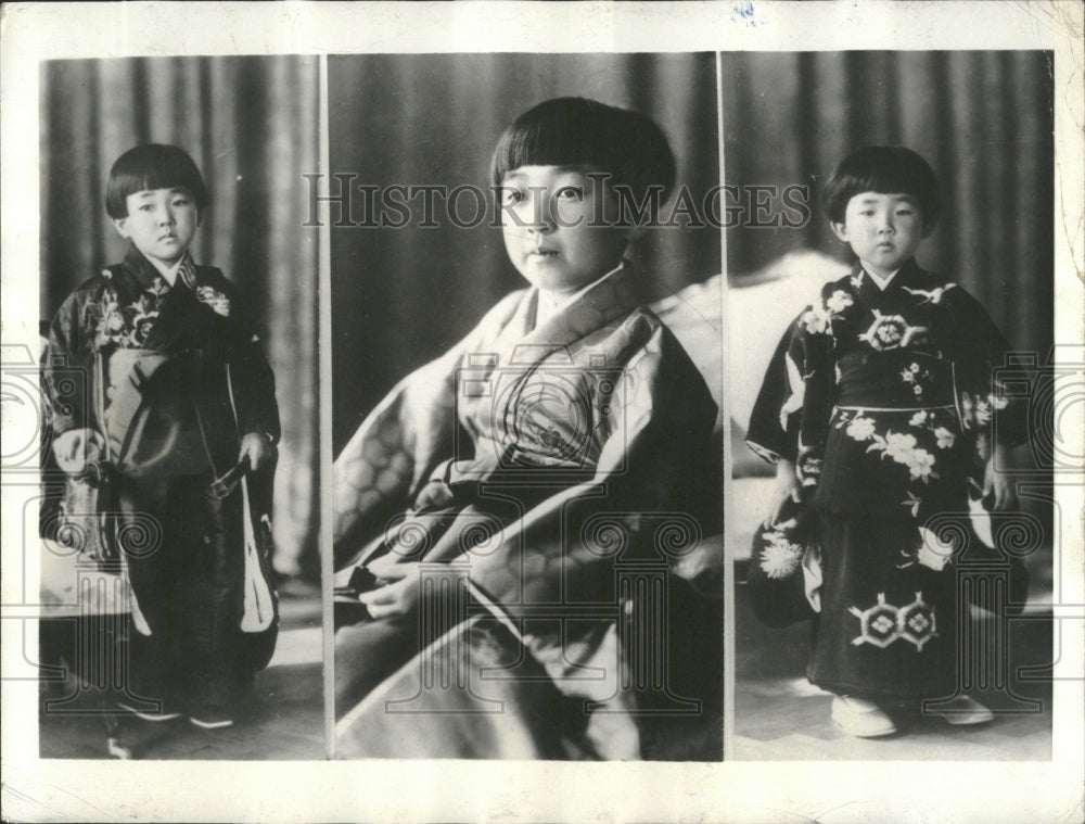 1934 Emperor Hirihito&#39;s Daughters - Historic Images