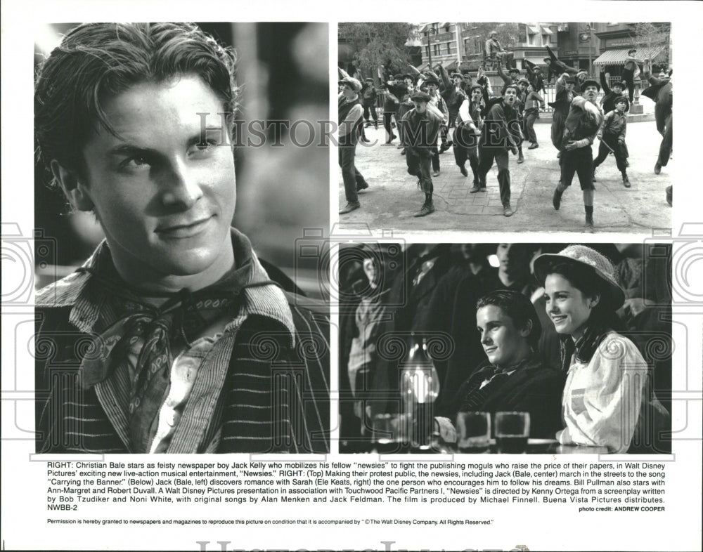 1995 Christian Bale  &quot;Newsies&quot; - Historic Images