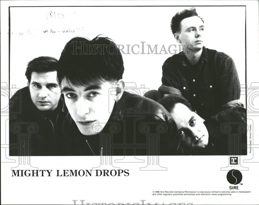 1988 Mighty Lemon Drops Rock English - Historic Images