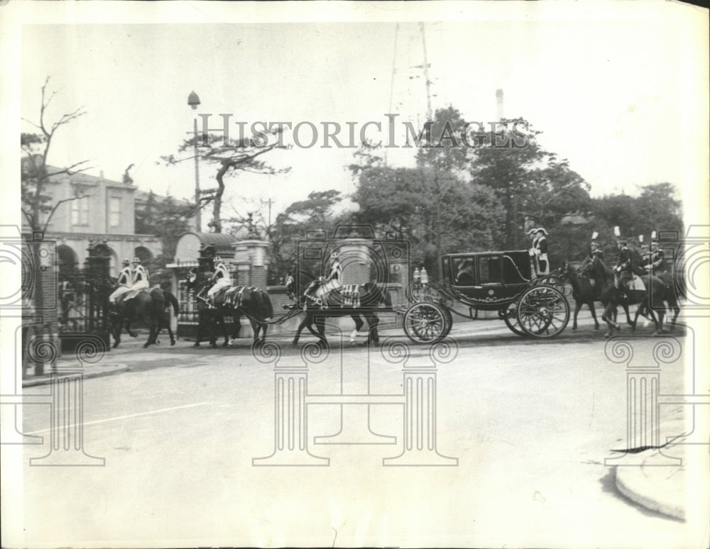 1936 Emperor Hirihito in His Royal Carriage - Historic Images