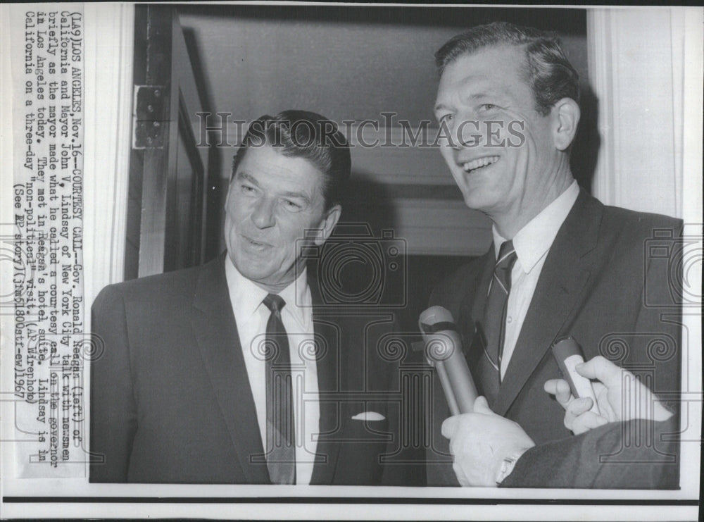 1957 Gov. Ronald Reagan  news conference - Historic Images