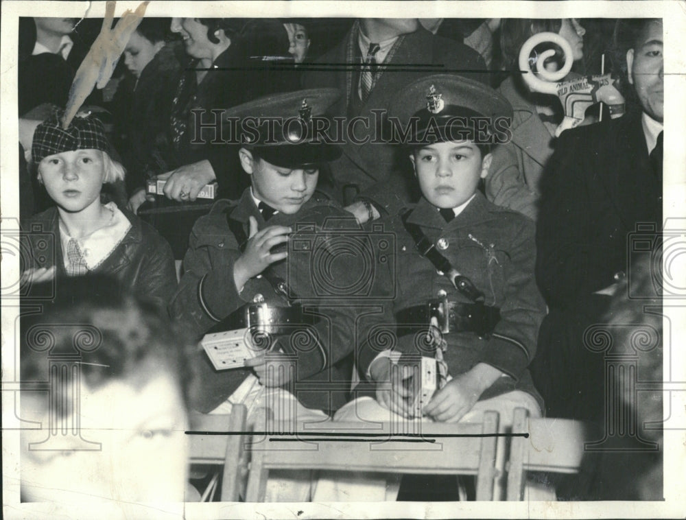 1935 Charles Chaplin sons circus uniforms - Historic Images