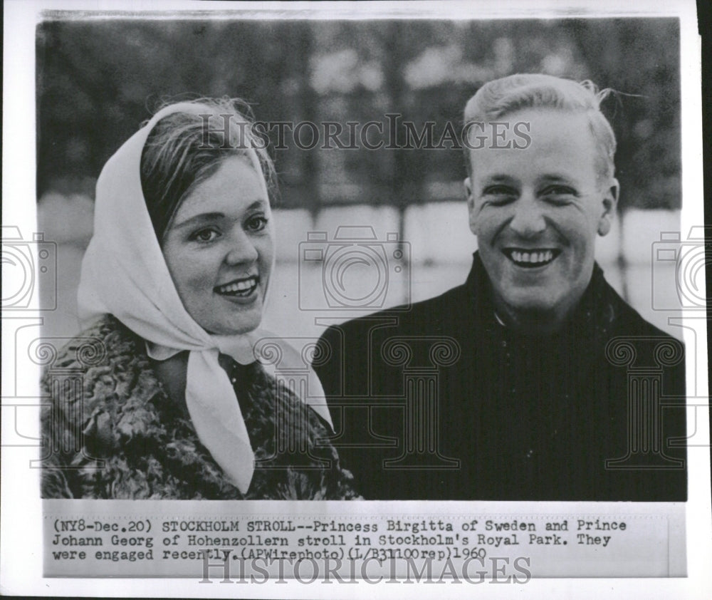 1960 Princess Birgitta Sweden Prince George - Historic Images