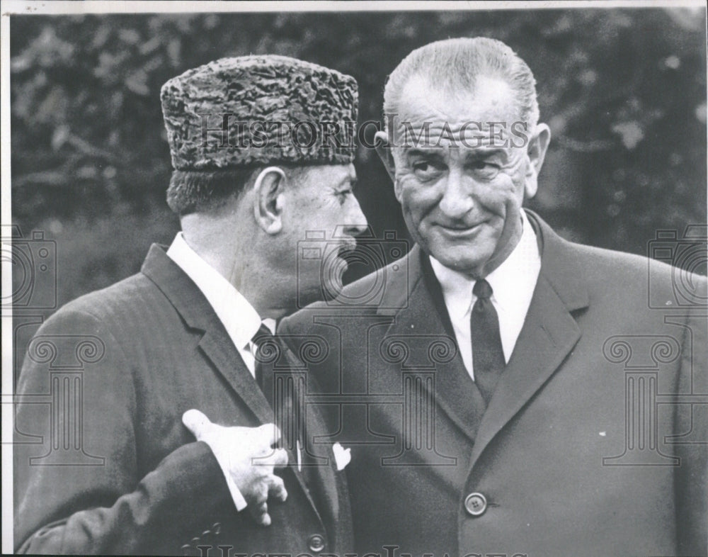 1965 President&#39;s Johnson and Ayub Khan - Historic Images