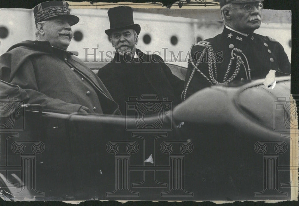 1917 Gen Joffre Amb Jusserand Visit US - Historic Images
