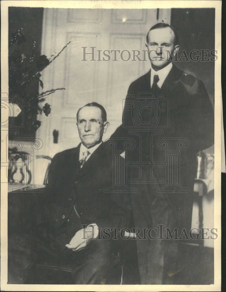 1933 John Coolidge and his son Calvin - Historic Images