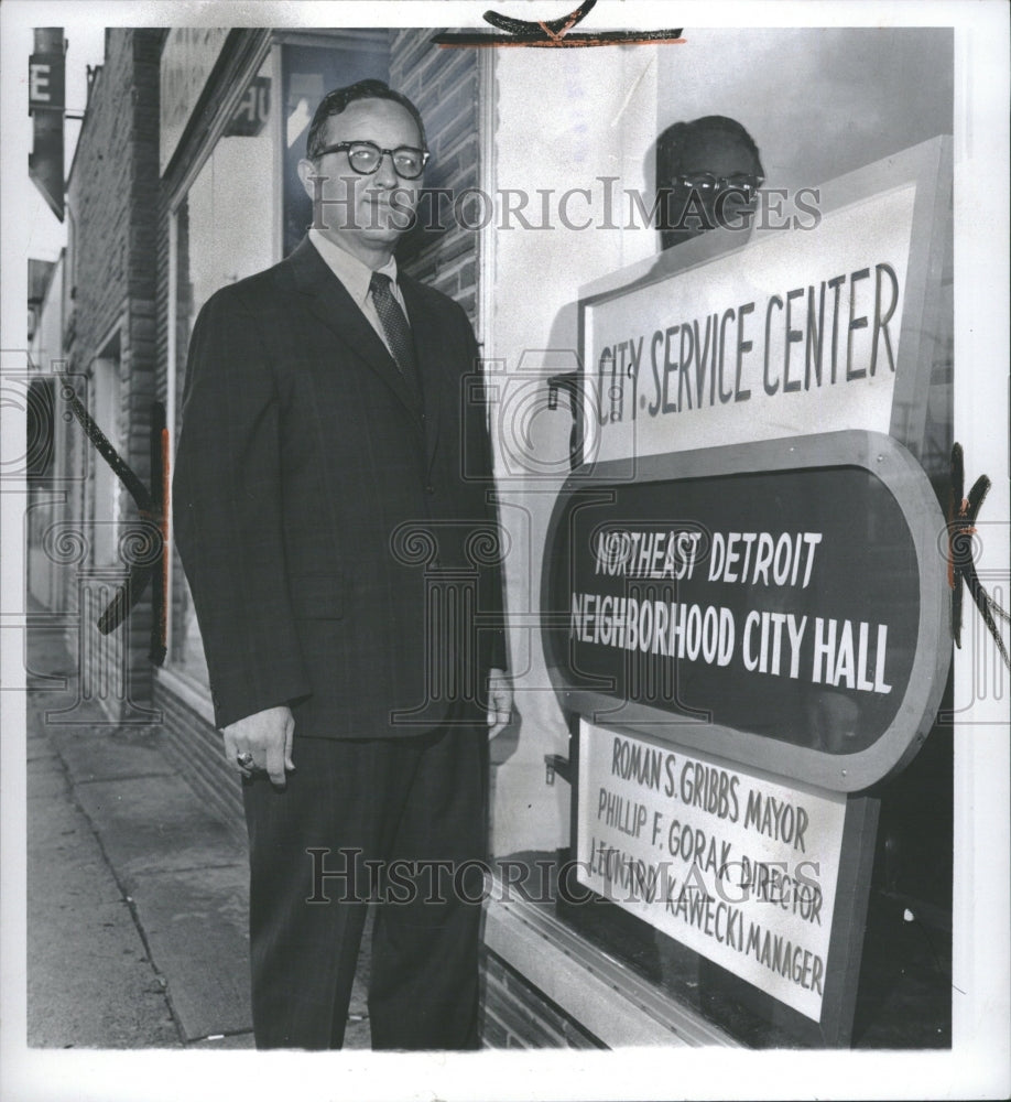 1972 Detroit neighborhood City Hall - Historic Images