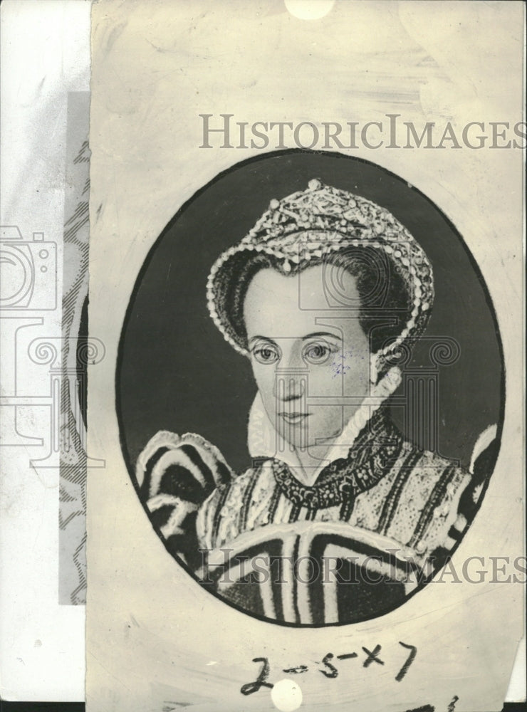 1937 art portrait Queen Mary I - Historic Images