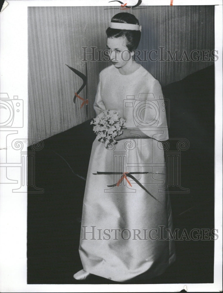 1963 Princess Anne in brides maid dress - Historic Images