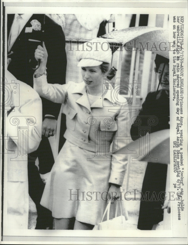 1969 Princess Anne Jockey Cap Royal Ascot - Historic Images