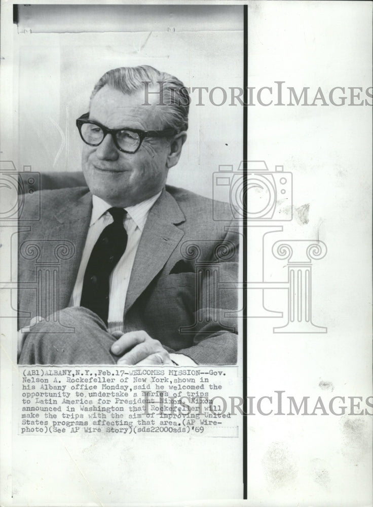 1969 Gov. Nelson Rockefeller in office - Historic Images