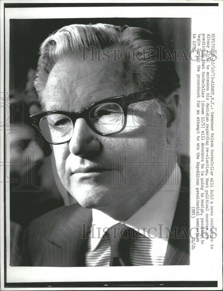 1973 Nelson Aldrich Rockefeller - Historic Images