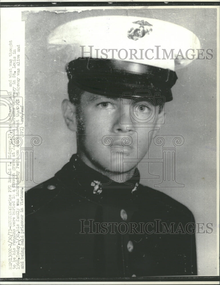 1973 Marine Ronald Ridgeway  Common Grave - Historic Images