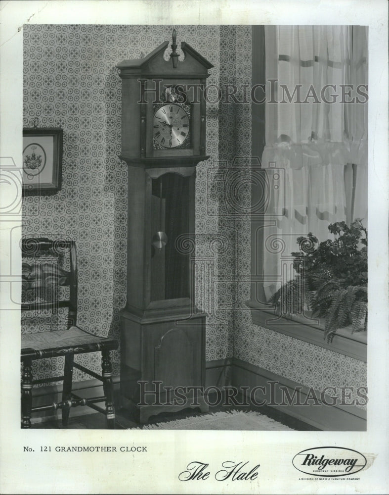 1968 Hale Grandmother Clock Ridgeway - Historic Images