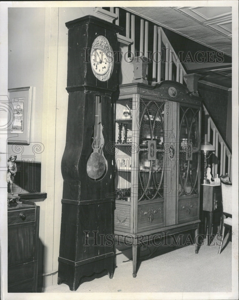 1964 French Provincial Grandfather Clock - Historic Images