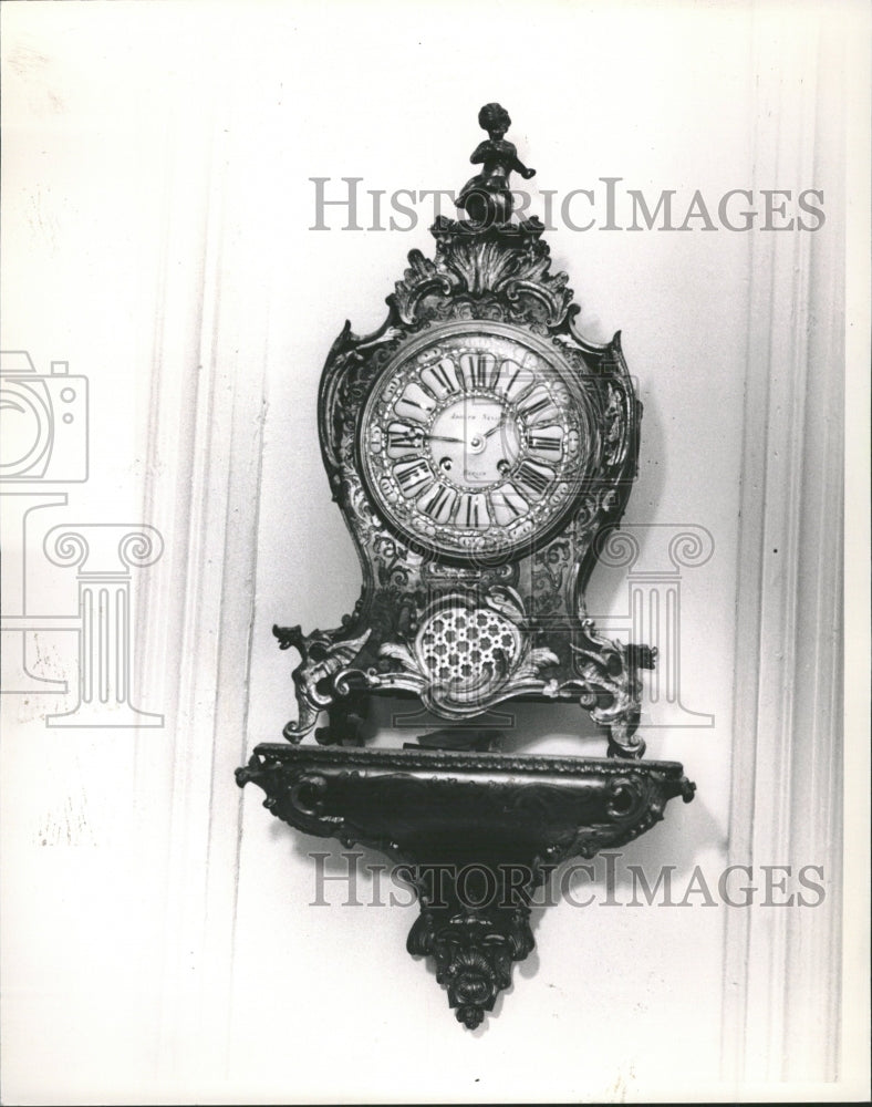 1989 Clock Circa Dial Porcelain La Maison - Historic Images