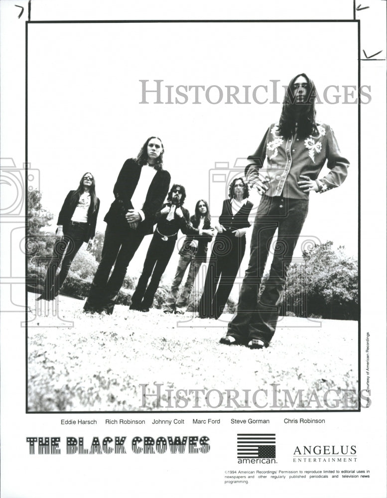 1995 Black Crowes American Rock Band - Historic Images