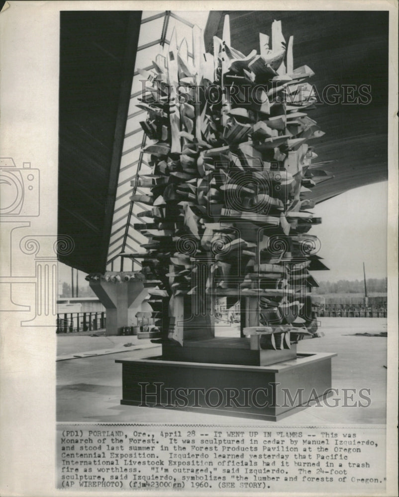 1960 Izquierdo Lumber Forests Oregon Sculpt - Historic Images