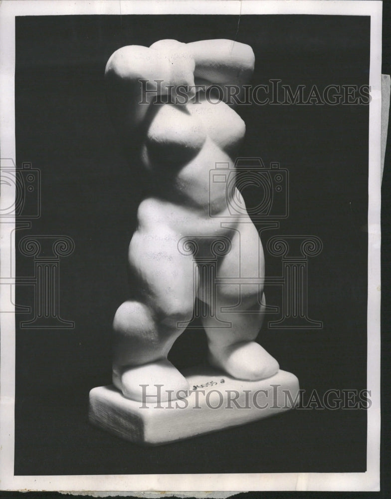 1952 Soap Sculpture &quot;Femal Figure&quot; - Historic Images