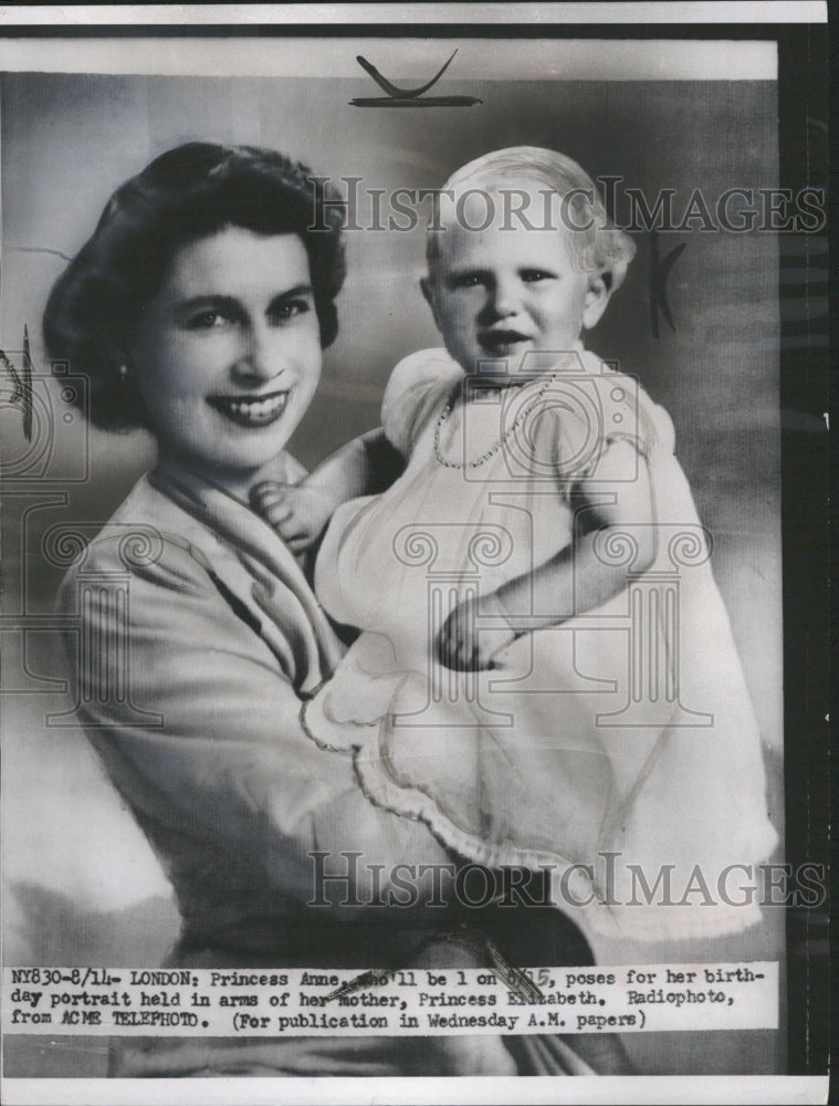 1951 Princess Anne Princess Elizabeth - Historic Images