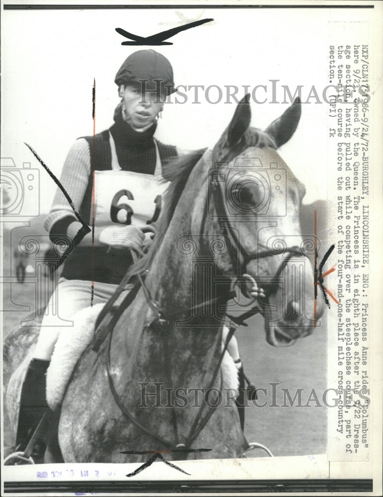 1972 Princess Anne Columbus Horse Ride - Historic Images