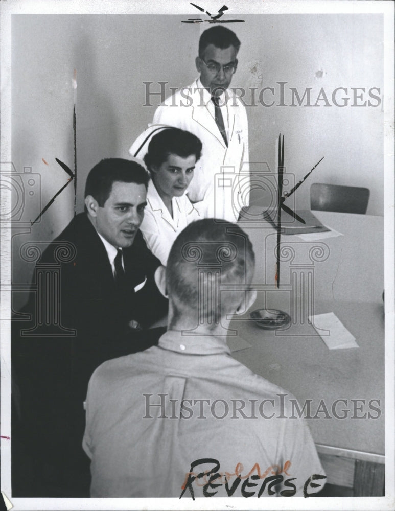 1964 Surgeons Discussion Patient Disease - Historic Images