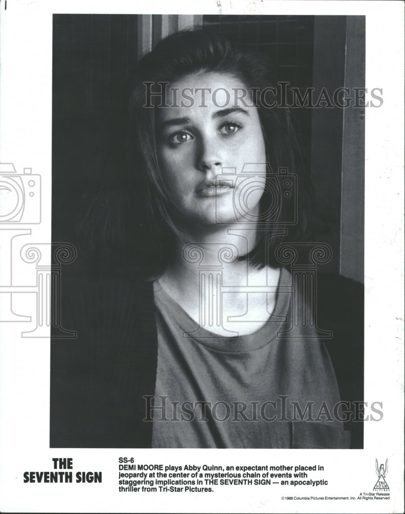 1988 Demi Moore Abby Qulnn Seventh Sign - Historic Images