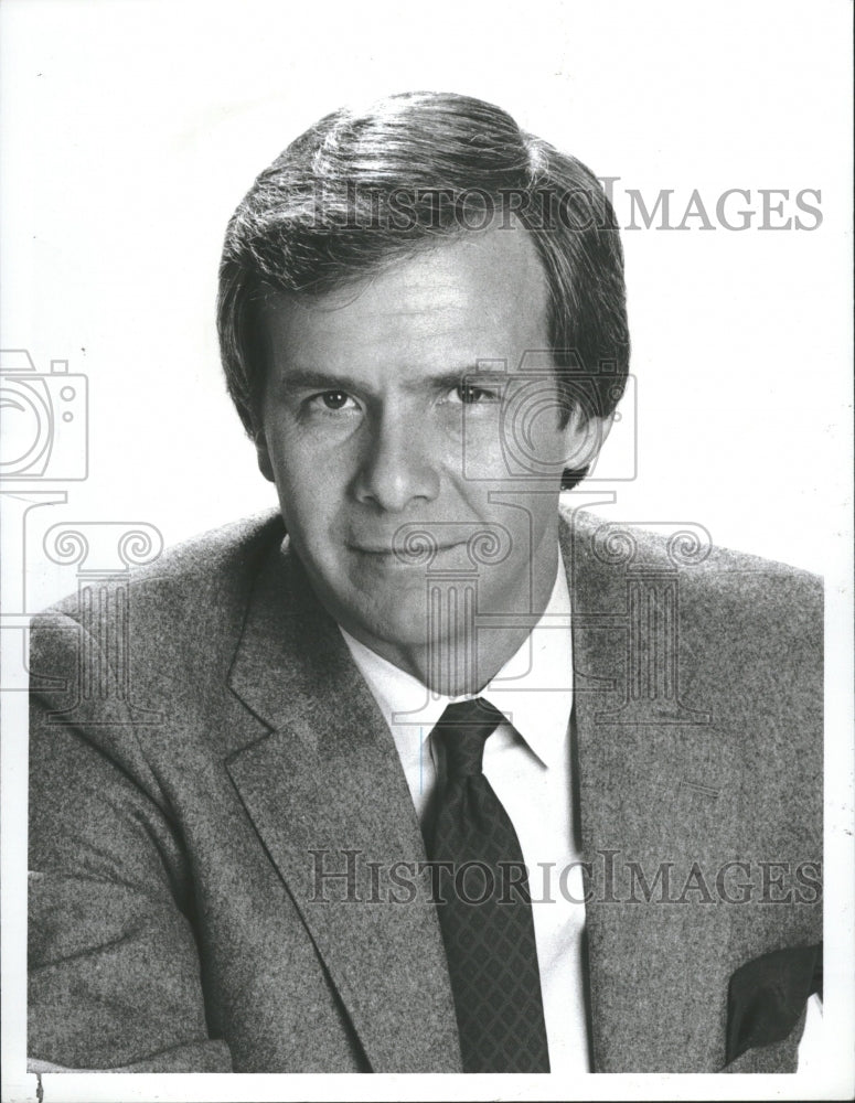 1987 NBC Anchor Robert MacNeil Jim Lehrer - Historic Images