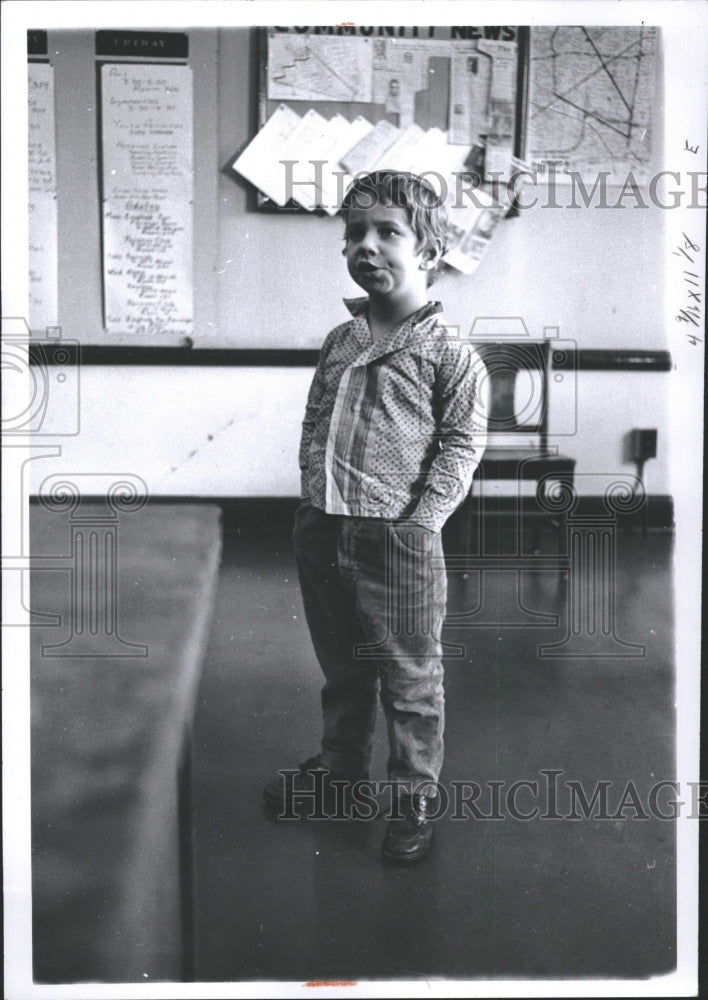 1965 Child At Franklin School Detroit - Historic Images