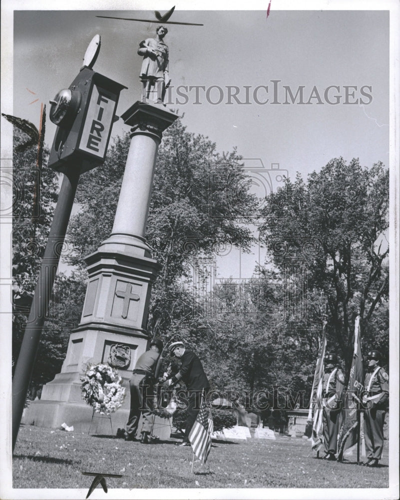 1965 Firemen remembered Mt. Elliott Detroit - Historic Images