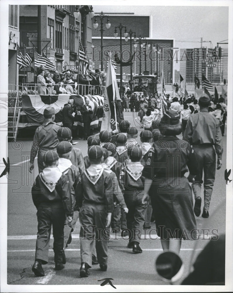 1966 Detroit Memorial Day Cub Scouts - Historic Images