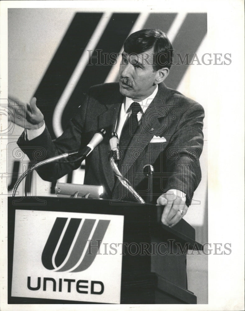 1989 United Airlines Chairman And President - Historic Images