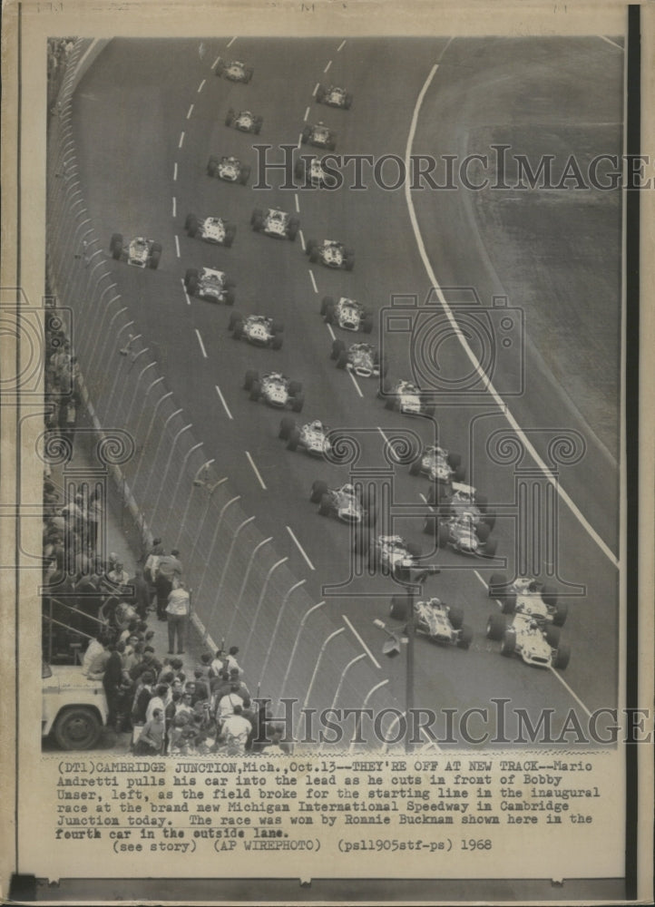 1968 Marion Andretti Takes Lead - Historic Images