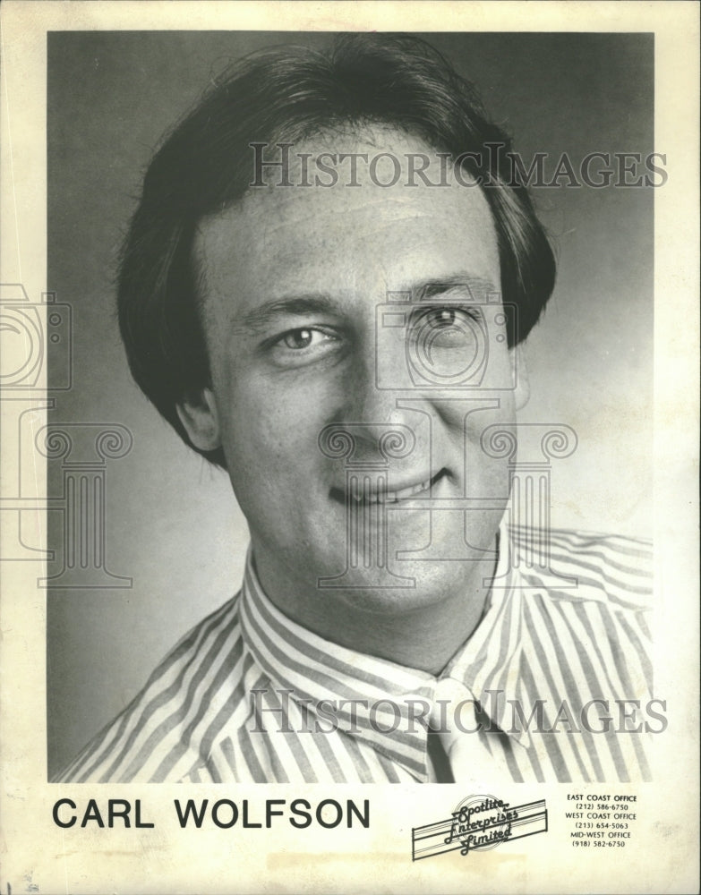 1989 Canadian Comic Carl Wolfson Chicago - Historic Images