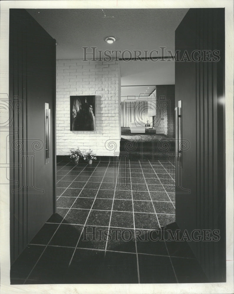 1968 Double Exterior Front Doors Room - Historic Images