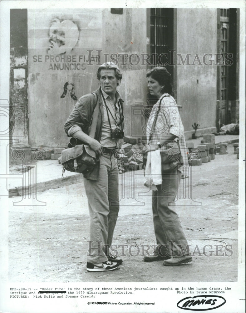 1983 Nick Nolte Joanna Cassidy &quot;Under Fire&quot; - Historic Images