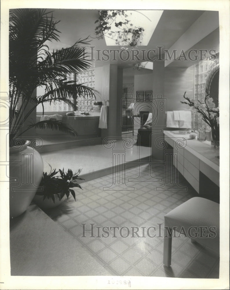 1989 Light Airy  Large Modern Bathroom - Historic Images