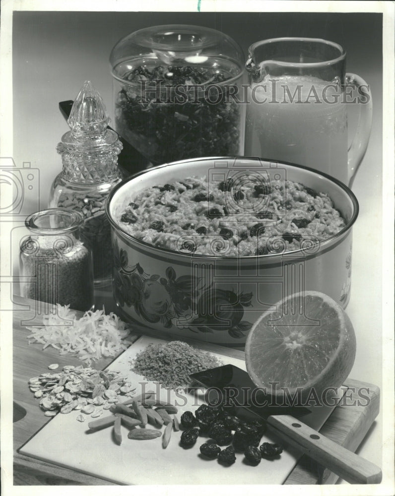 1973 Home Made Cereal Demonstration Recipe - Historic Images