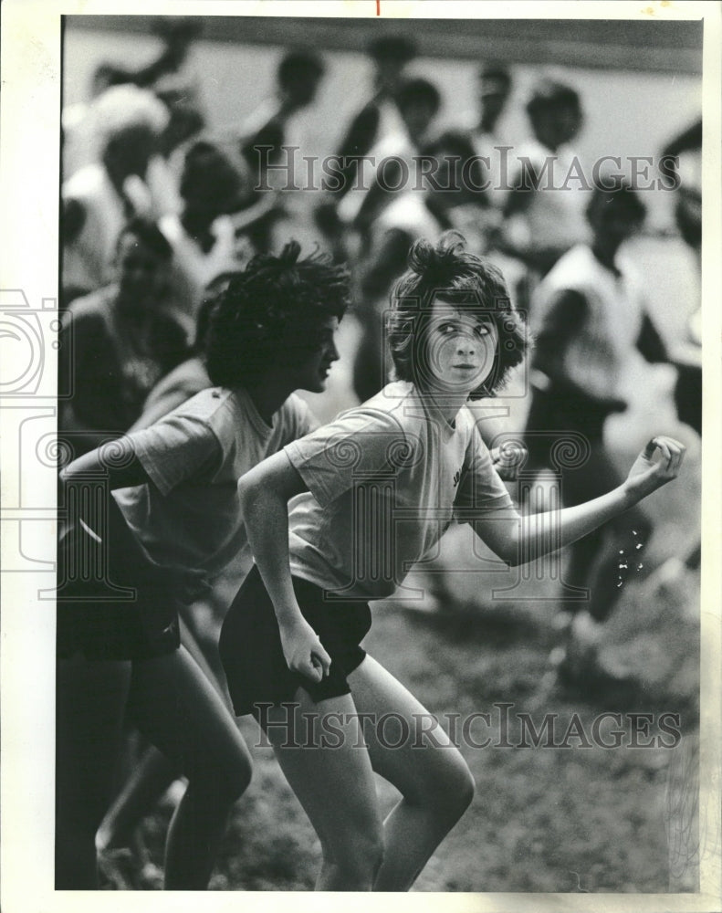 1982 Cheerleading Camp Northern Illinois - Historic Images