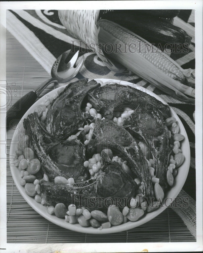 1982 Succotash Dired Beans Corn Northeast - Historic Images