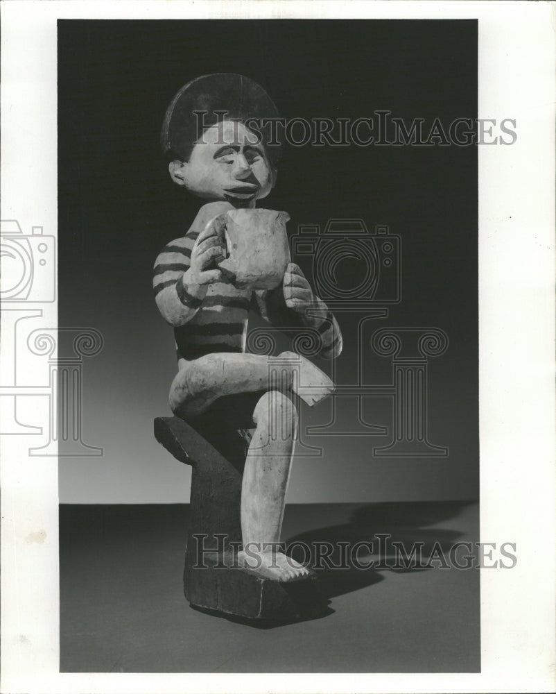 1961 Carved Wooded Figure Field Musuem - Historic Images