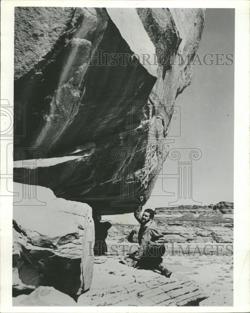 1961 Neolithic Rock Paintings Fabrizio Mori - Historic Images