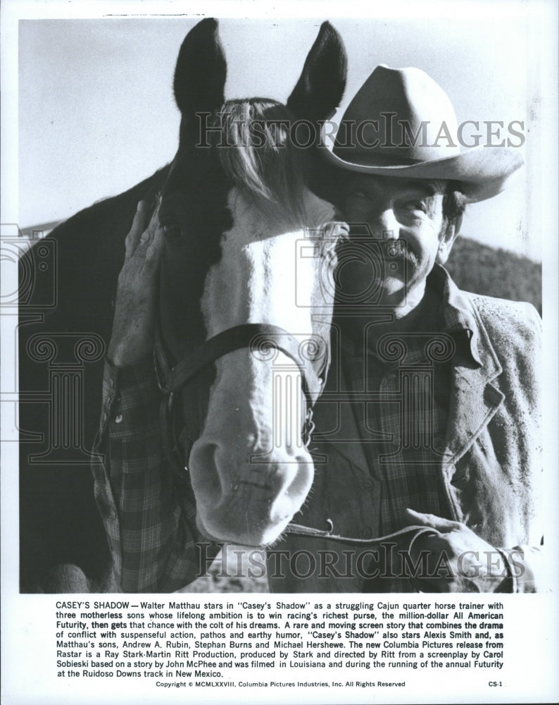 1978 Casey Shadow Walter Matthau Cajun Win - Historic Images