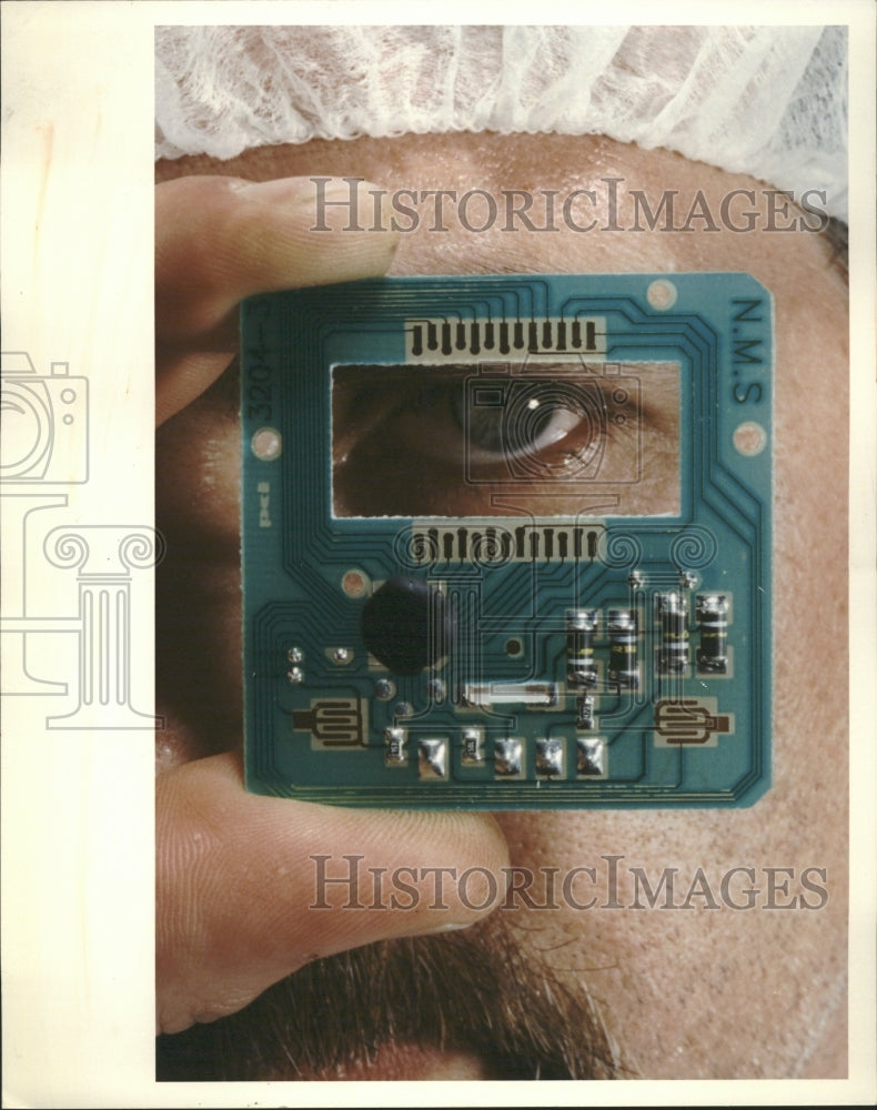 1992 German DIgital Clock Circuitboard - Historic Images