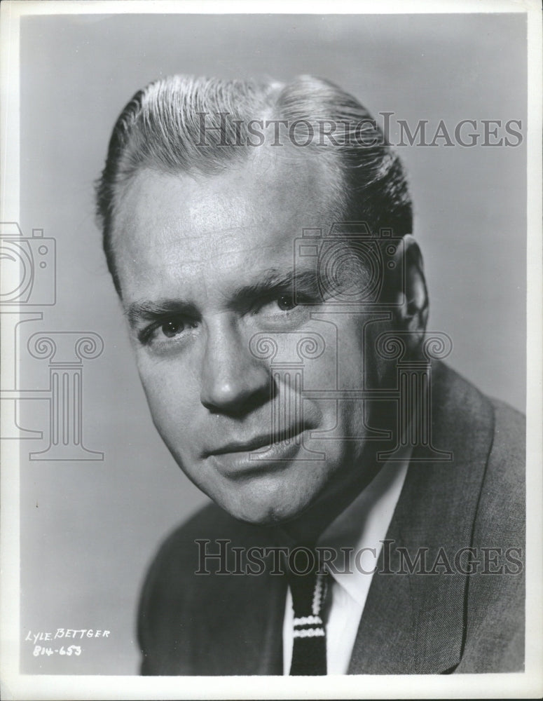 1955 Lyle Bettger character actor hollywood - Historic Images