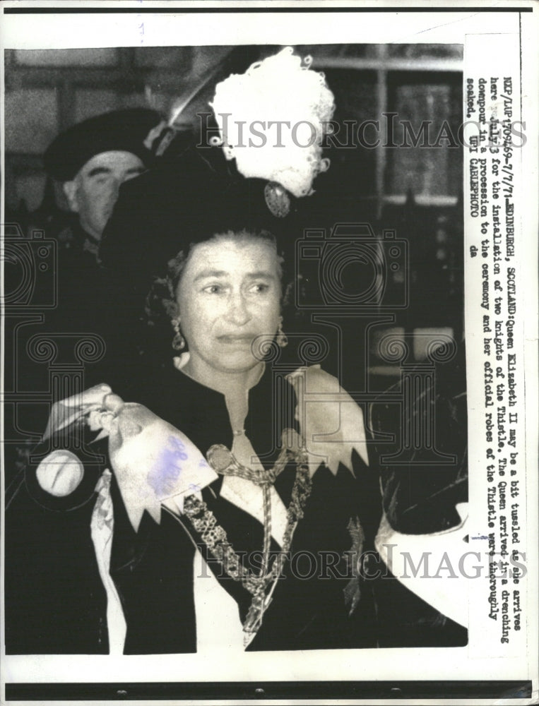 1971 Edinburgh Scotland Queen Elizabeth II - Historic Images