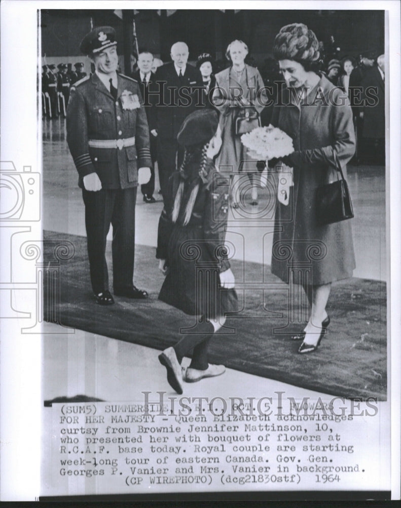 1964 Trips Canada Elizabeth II - Historic Images