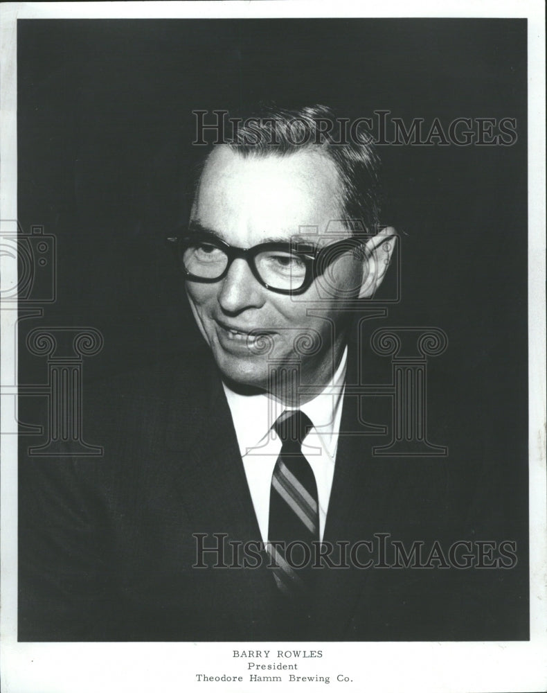 1969 Barry Rowels President Theodore Hamm - Historic Images