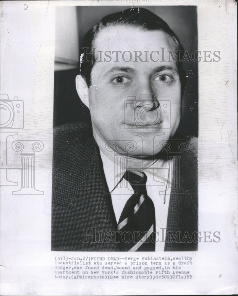 1955 Serge Rubinstein Industrialist Murder - Historic Images